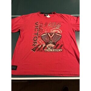 Men’s Victory Motorcycles Short Sleeve T-Shirt Tee 2XL XXL Vtwin Engine 106